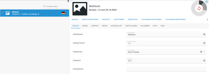 Katalogebene Neue Produkte