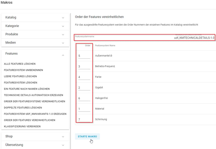 Order der Features vereinheitlichen 4