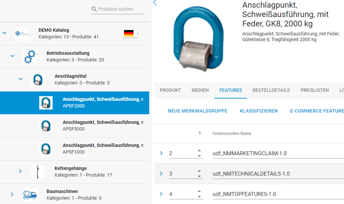 Order der Featuresysteme vereinheitlichen 1