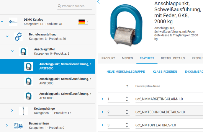 Order der Featuresysteme vereinheitlichen 4