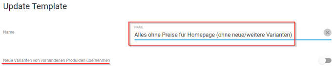 Update von Katalog 5