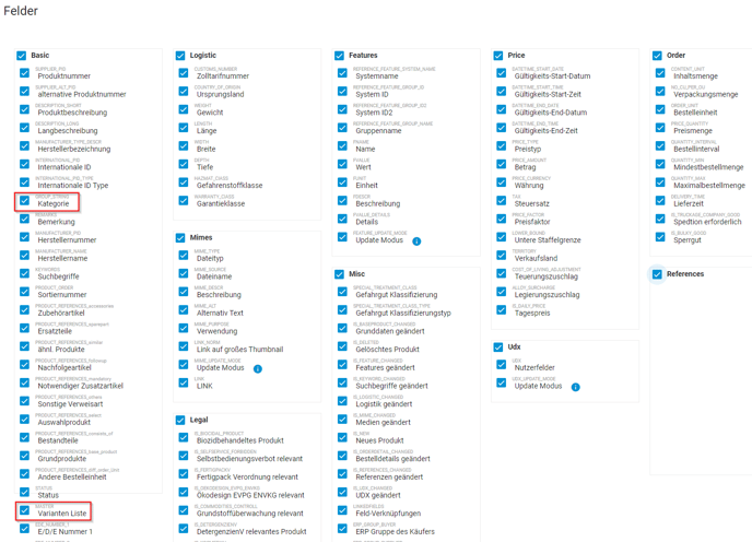 Update von Katalog 7