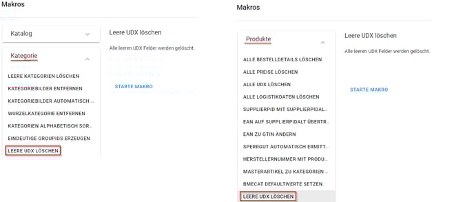 Leere UDX löschen 3ab