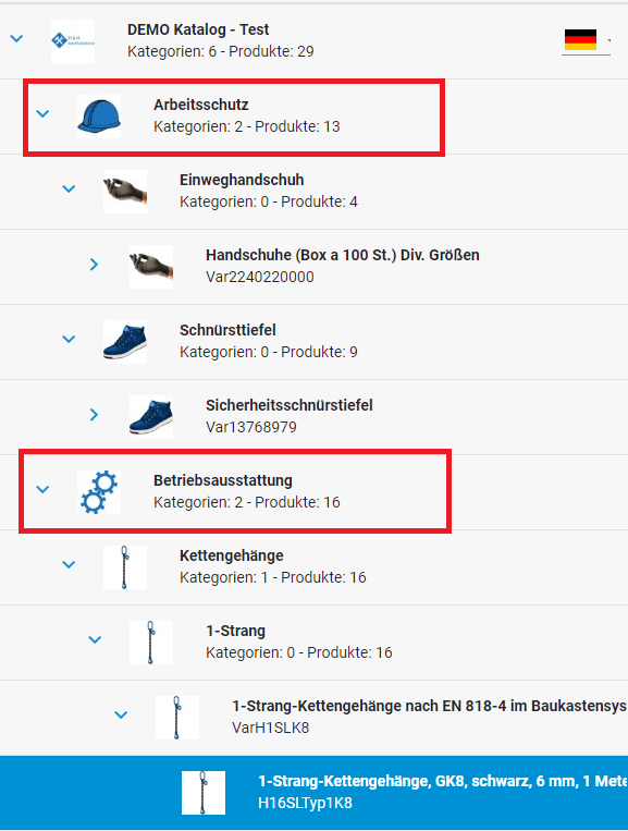 Wurzelkategorie entfernen 1-1