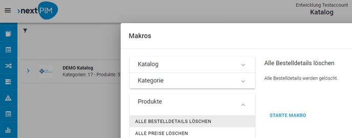 Alle Bestelldetails löschen 2