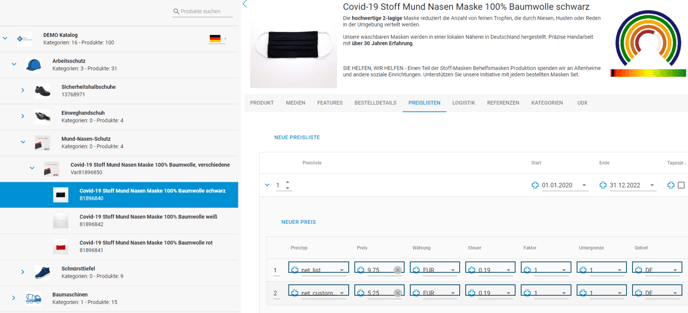 Alle Preise löschen 1