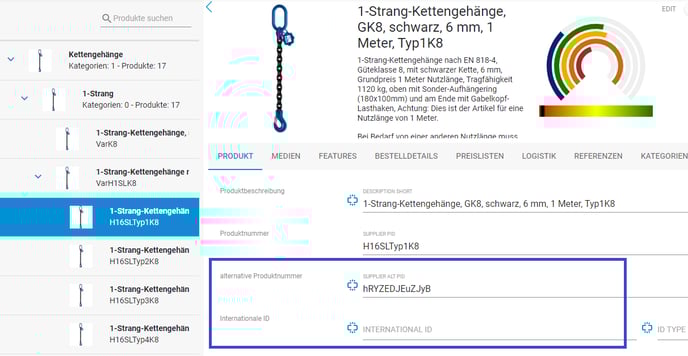 EAN als alternative Produktnummer 5