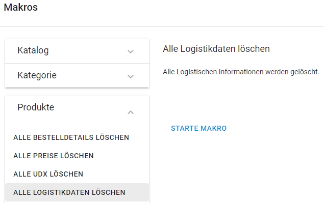 Logistikdaten löschen 2