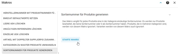 Sortiernummer für Produkte generieren 2