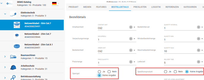 Sperrgut ermitteln 1