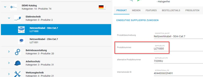 Eindeutige SupplierPID zuweisen 3