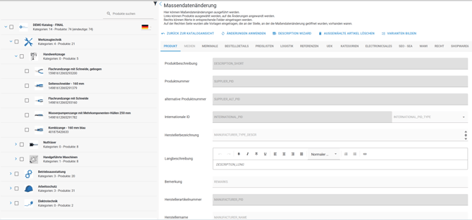 Massendatenänderung_neue Ansicht