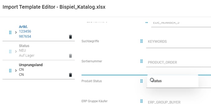 Produkt Status 11
