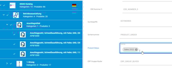 Produkt Status 8