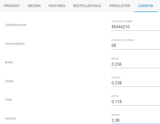 Produktdaten in nextPIM 15