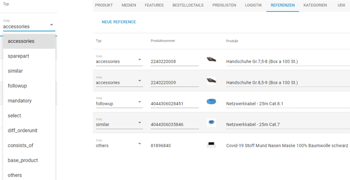 Produktdaten in nextPIM 17ab