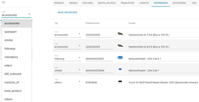 Produktdaten in nextPIM 17ab