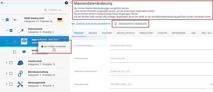 Produktdaten in nextPIM 4