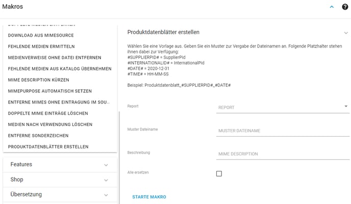 Produktdatenblätter erstellen 3