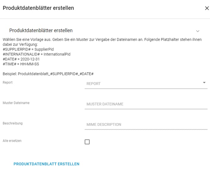 Produktdatenblätter erstellen 5
