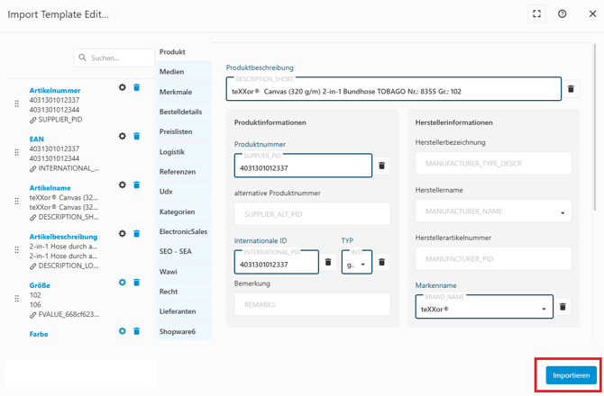 Import Excel 14 Start Import