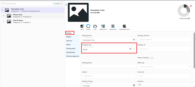 Kataloge gruppieren 2