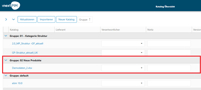 Kataloge gruppieren 4
