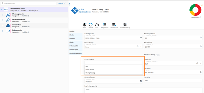 Katalogstatus 2