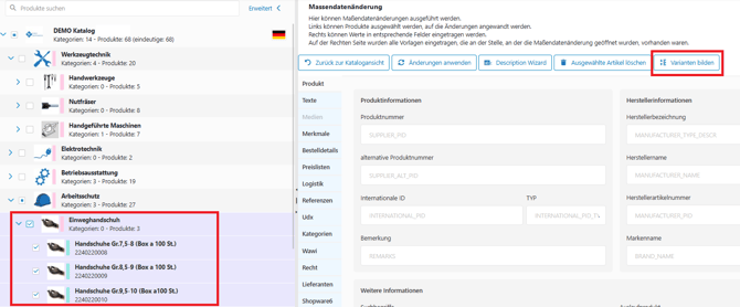 Massendatenänderung10a