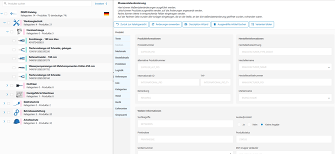 Massendatenänderung2