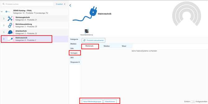 Vorlagen Kategorien 1
