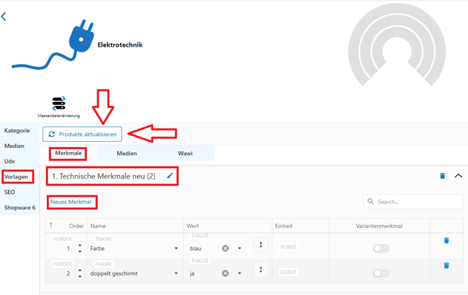 Vorlagen Kategorien 3